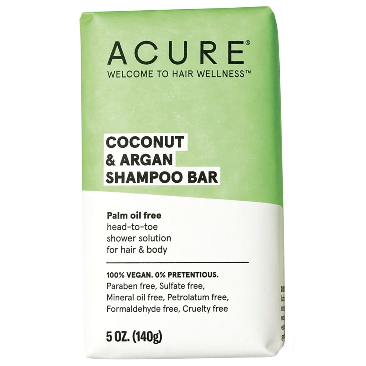 ACURE Coconut & Argan Shampoo Bar 140g