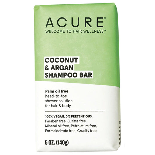 ACURE Coconut & Argan Shampoo Bar 140g