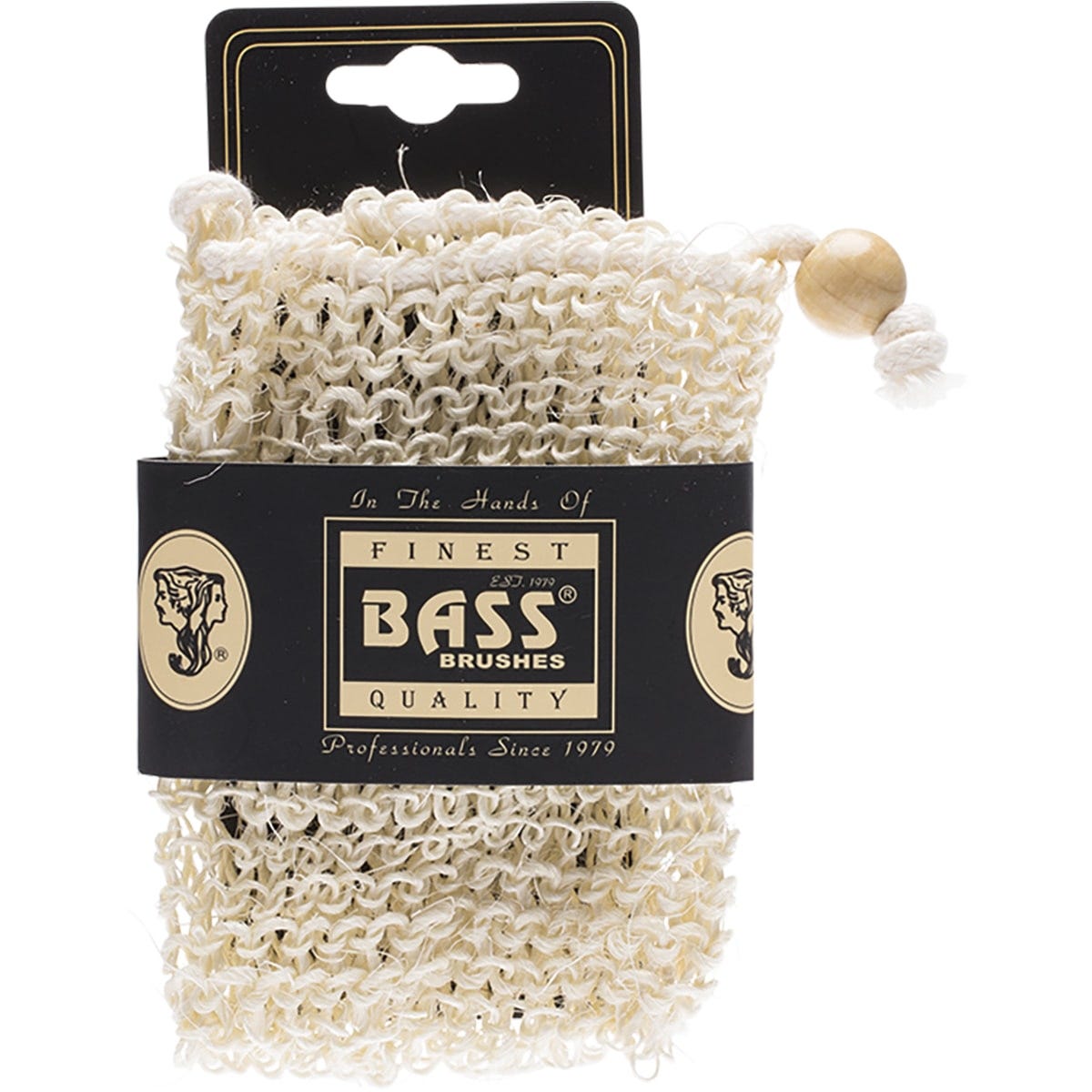 Bass Body Care Sisal Soap Holder Pouch with Drawstring Firm