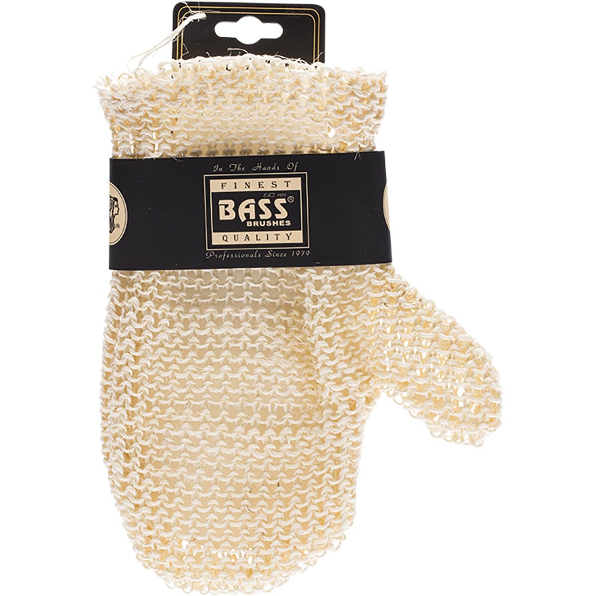 Bass Body Care Sisal Deluxe Hand Glove Knitted Style Firm