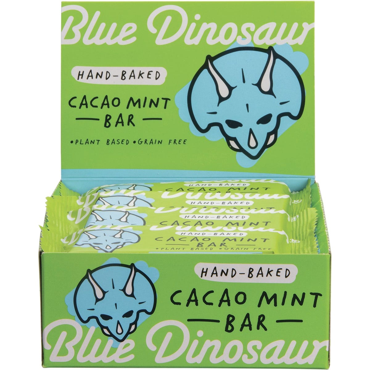 Blue Dinosaur Hand-Baked Bar Cacao Mint 12x45g