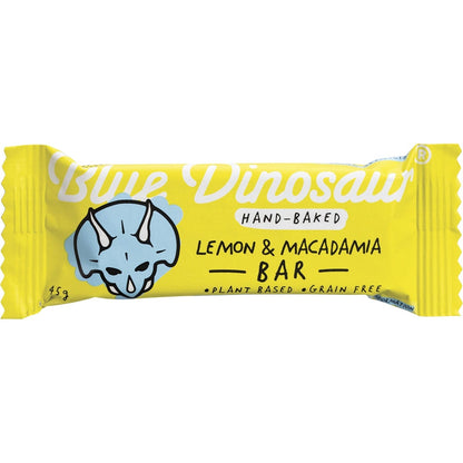 Blue Dinosaur Hand-Baked Bar Lemon & Macadamia 12x45g