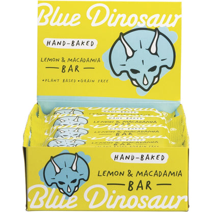 Blue Dinosaur Hand-Baked Bar Lemon & Macadamia 12x45g