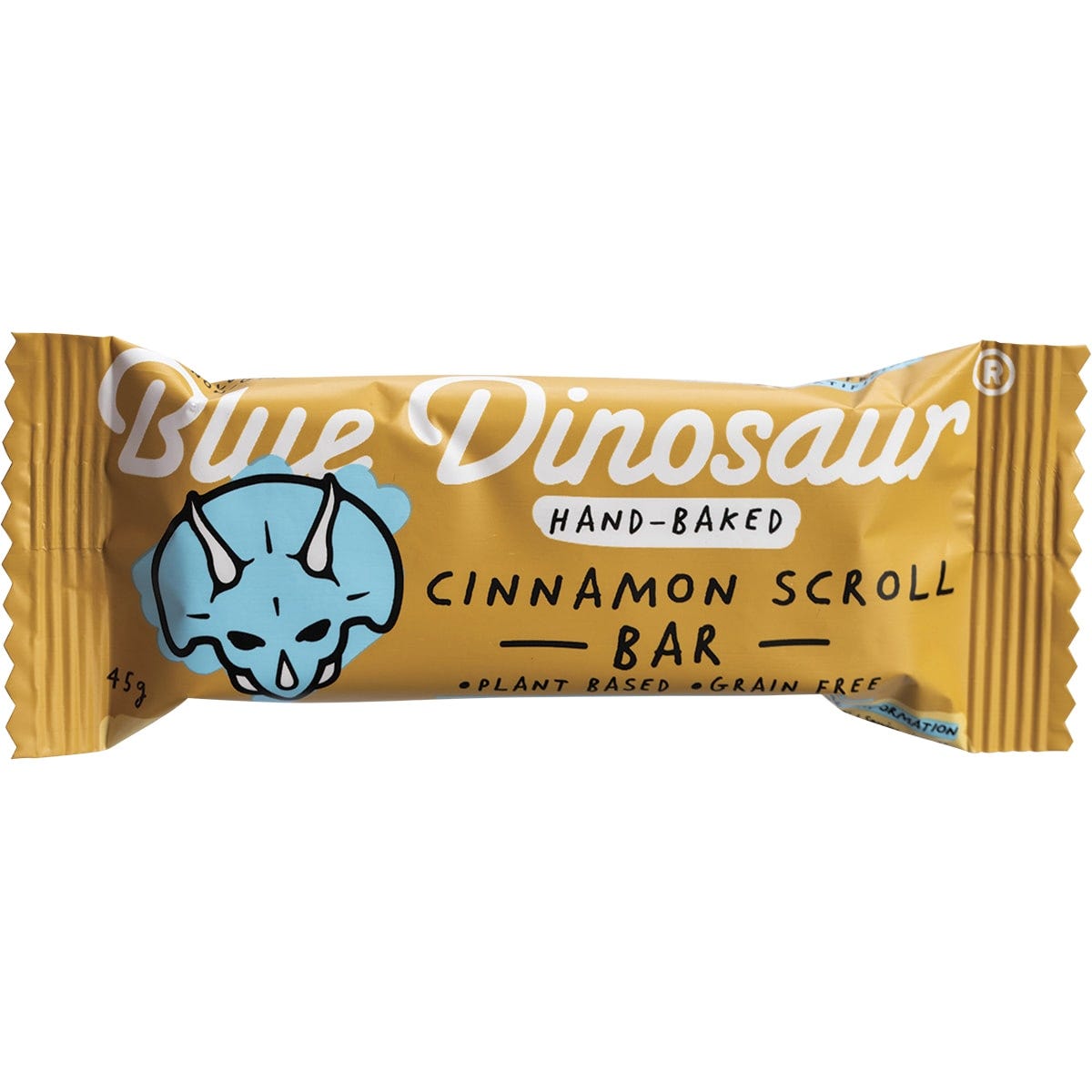 Blue Dinosaur Hand-Baked Bar Cinnamon Scroll 12x45g