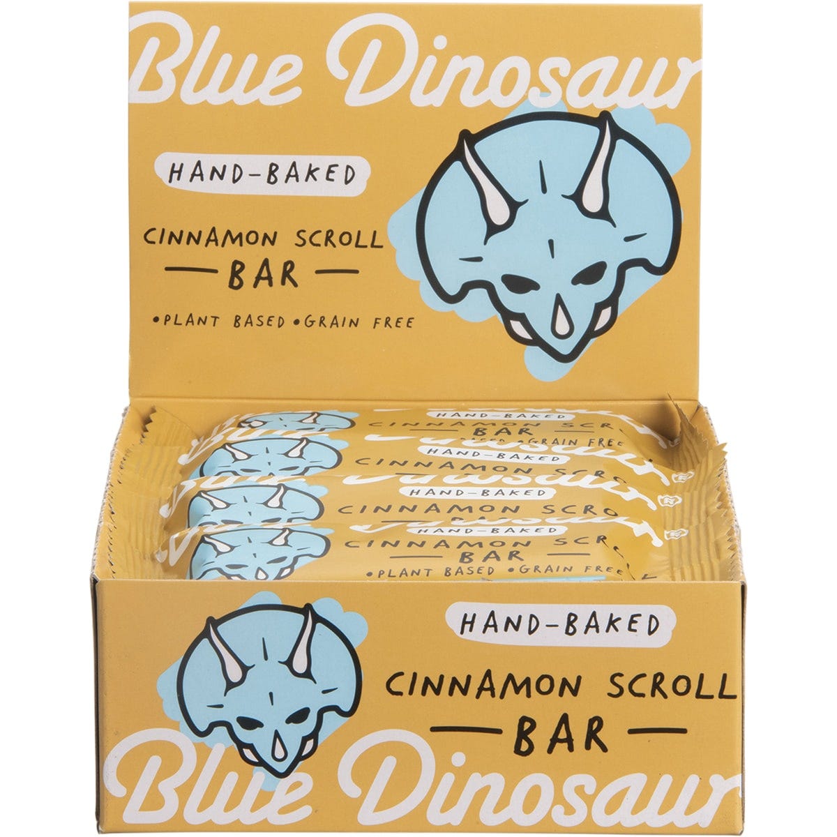 Blue Dinosaur Hand-Baked Bar Cinnamon Scroll 12x45g