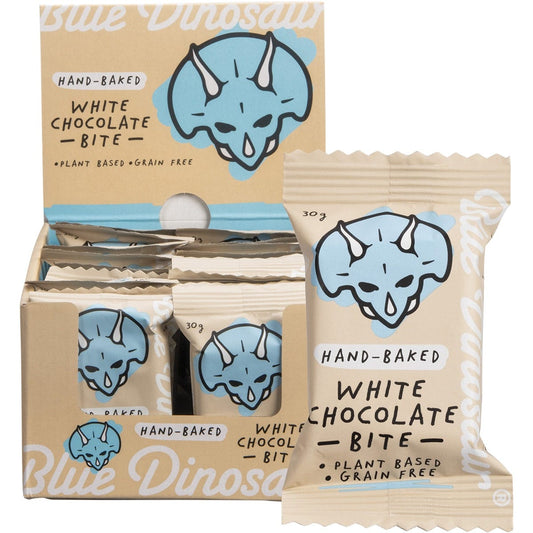 Blue Dinosaur Hand-Baked Bite White Chocolate 18x30g