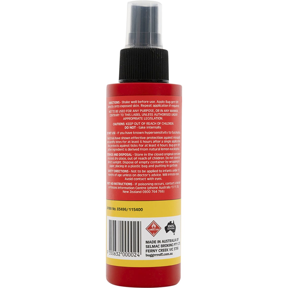 Bug-Grrr Off 100% Natural Insect Repellent Jungle Strength Spray 100ml