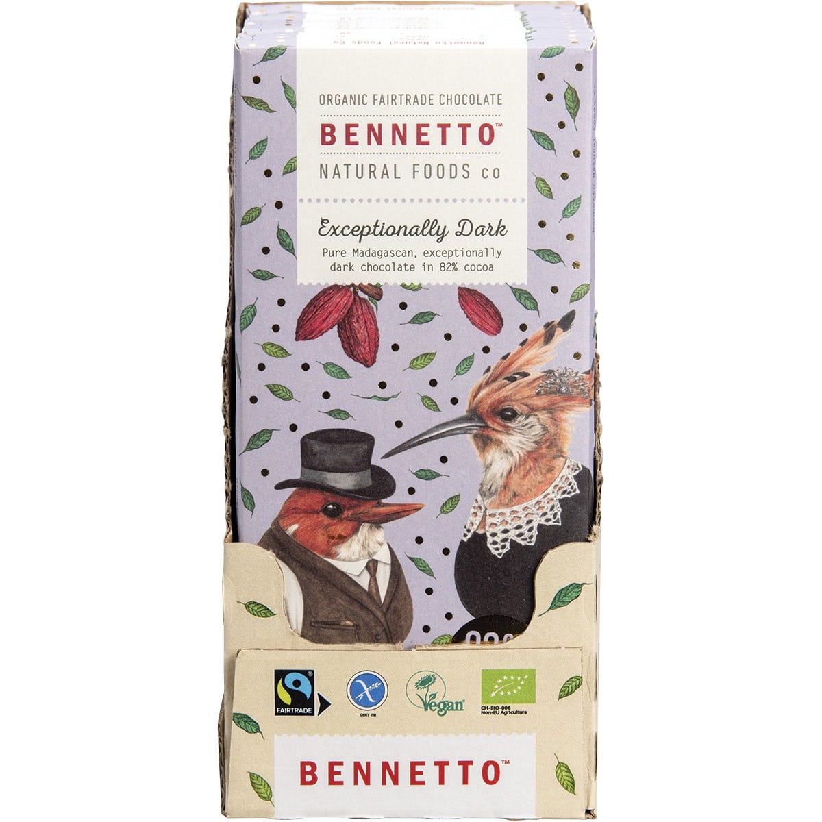 Bennetto Organic Dark Chocolate Exceptionally Dark 14x100g