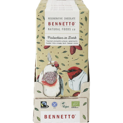 Bennetto Organic Dark Chocolate Pistachios in Dark 14x100g