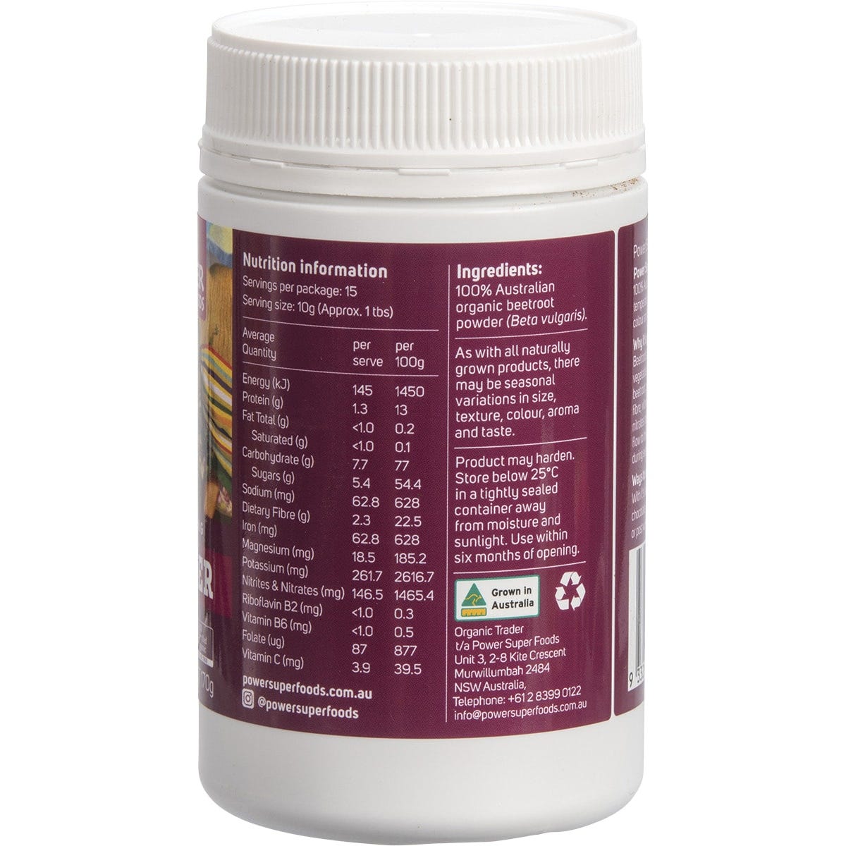 Power Super Foods Beetroot Powder The Origin Series 170g