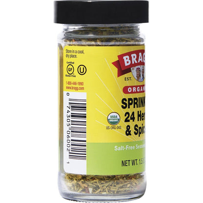 Bragg Seasoning Organic Sprinkle 24 Herb & Spices Salt-Free 42g