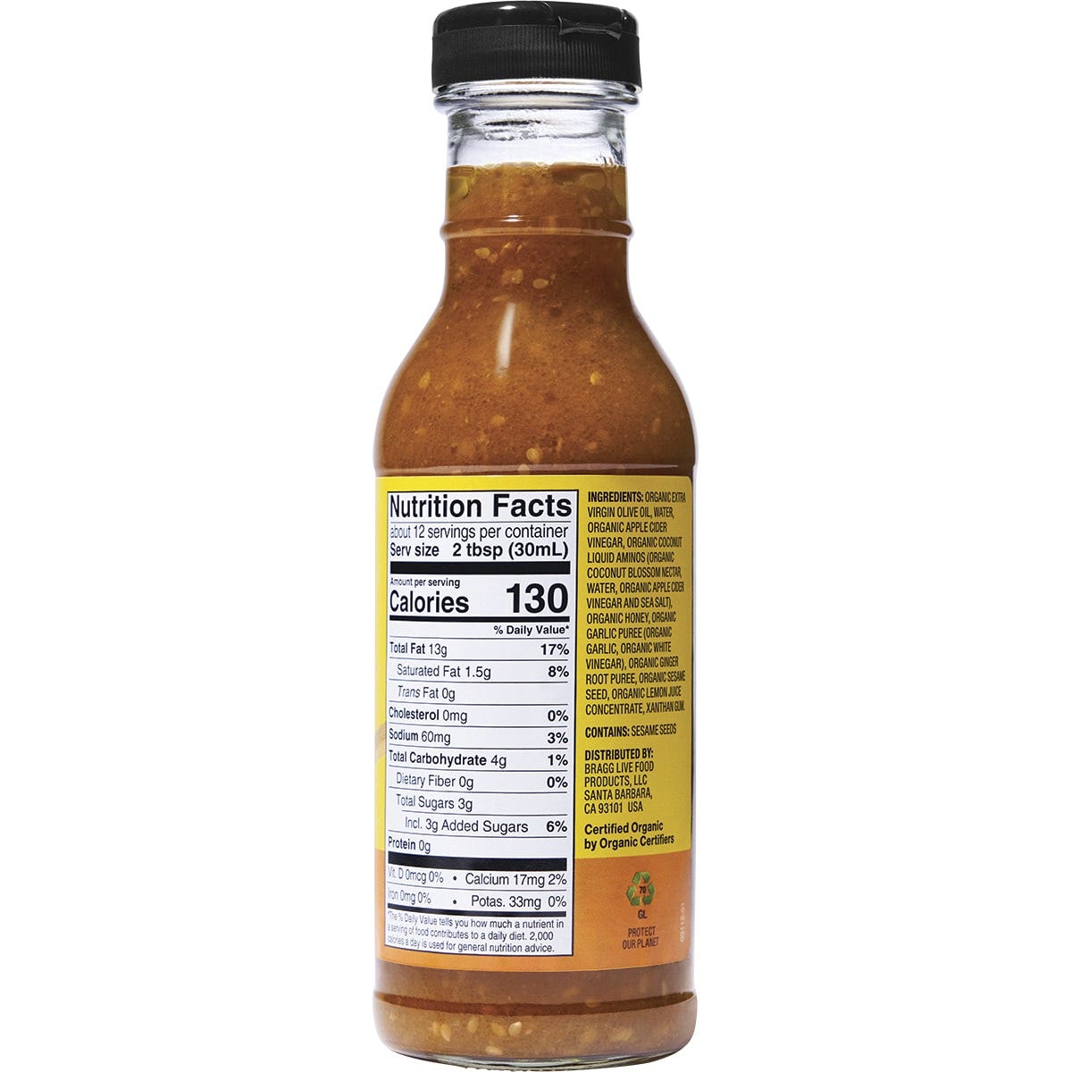 Bragg Salad Dressing & Marinade Ginger & Sesame 354ml