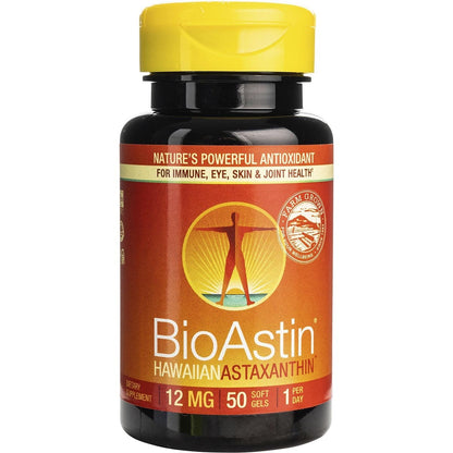 Bioastin Hawaiian Astaxanthin Gel Caps 12mg 50 Caps