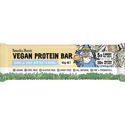 Botanika Blends Vegan Protein Bars Vanilla Cake Batter 12x40g