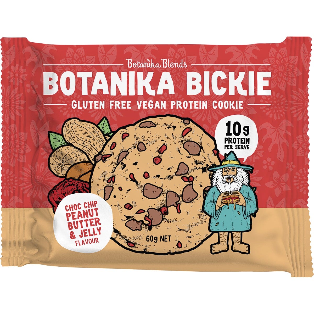 Botanika Blends Botanika Bickie Protein Cookie Choc Chip PB & Jelly 12x60g