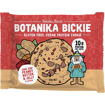 Botanika Blends Botanika Bickie Protein Cookie Choc Chip PB & Jelly 12x60g