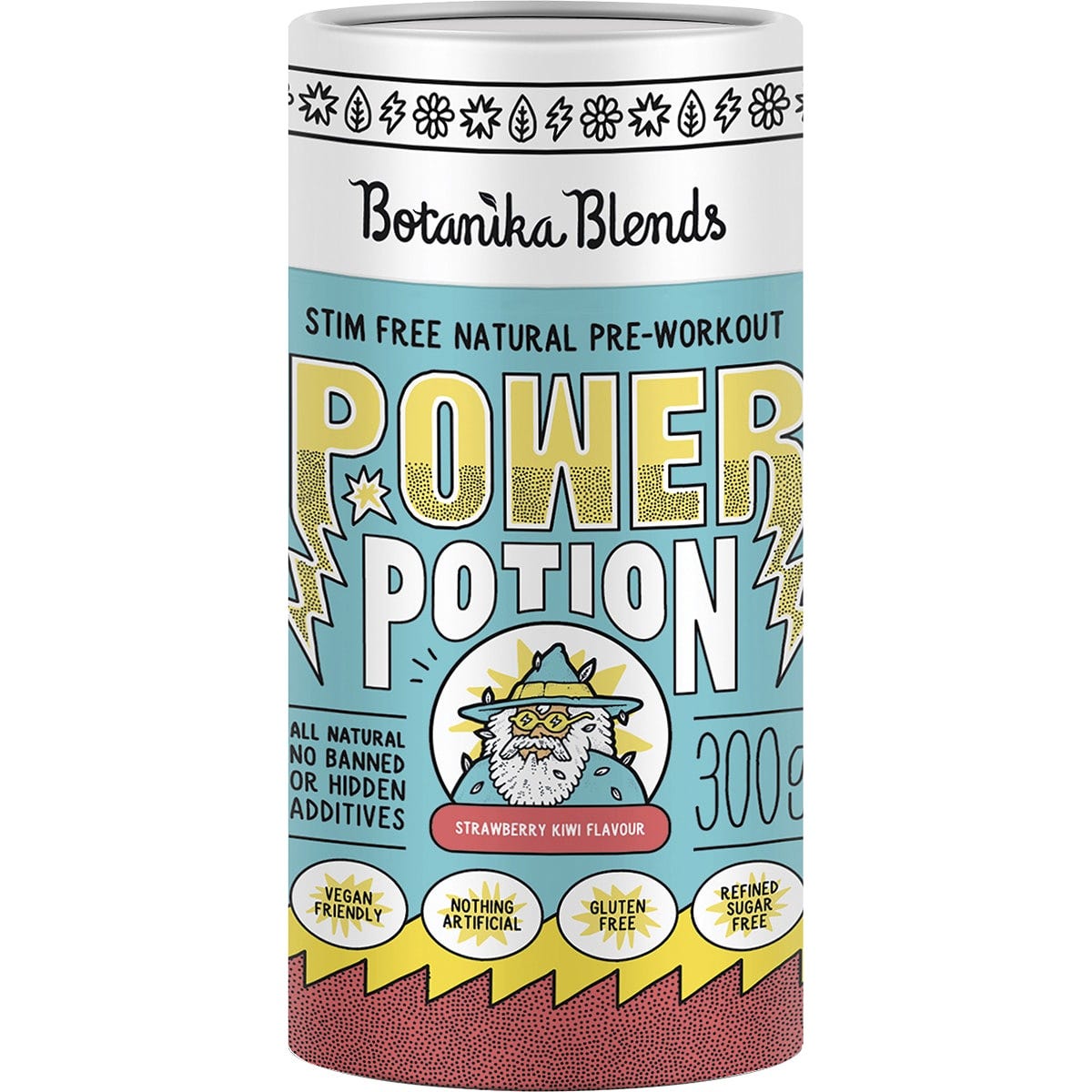 Botanika Blends Power Potion Pre-Workout Powder Strawberry Kiwi 300g