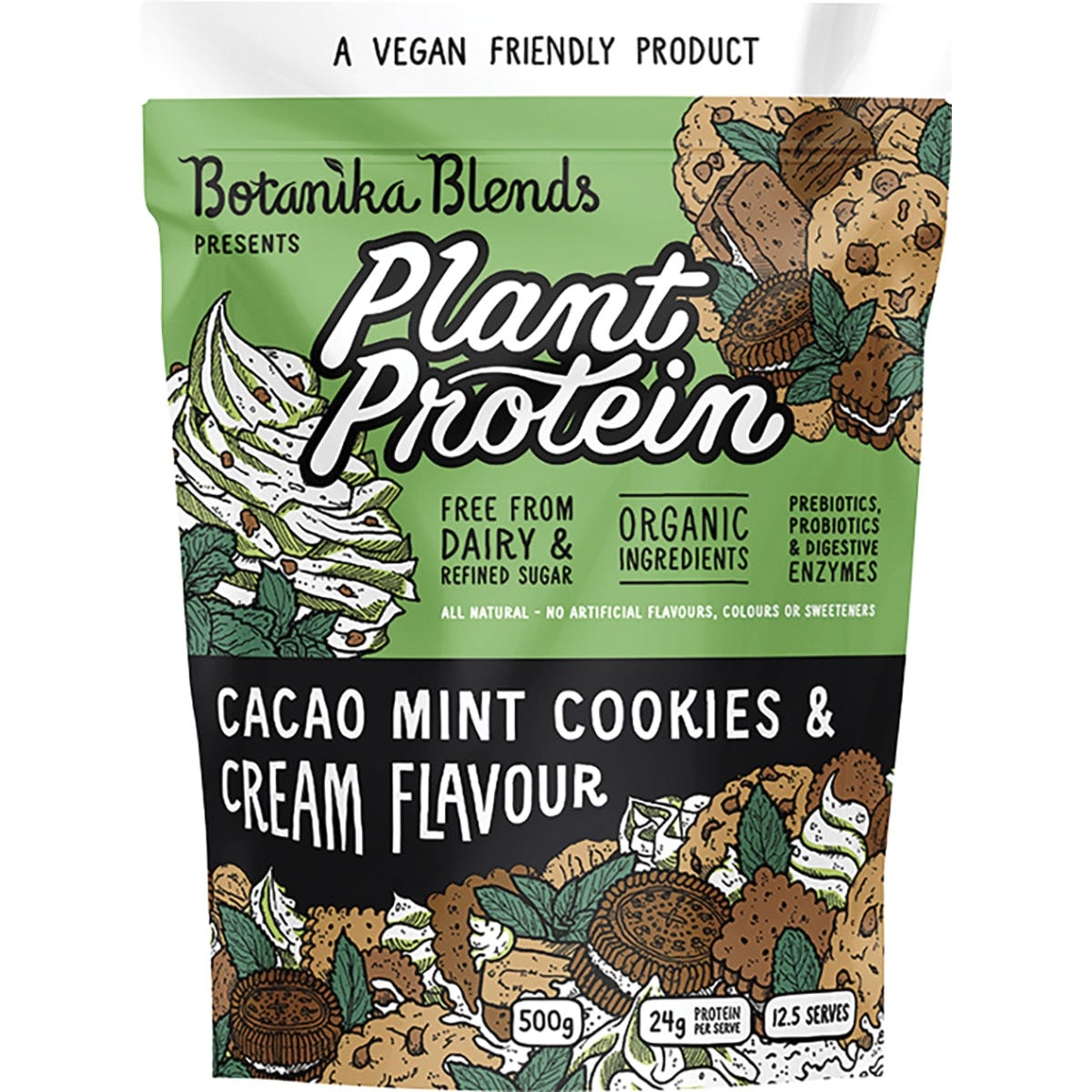 Botanika Blends Plant Protein Cacao Mint Cookies & Cream 500g