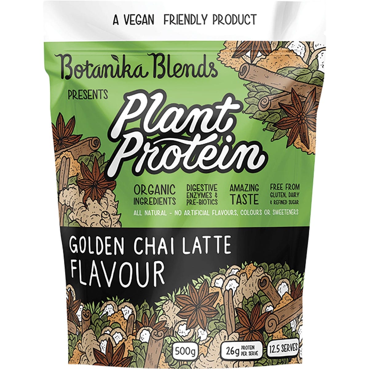 Botanika Blends Plant Protein Golden Chai Latte 500g