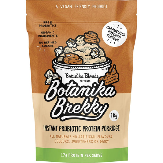 Botanika Blends Botanika Brekky Probiotic Porridge Caramel Popcorn 1kg