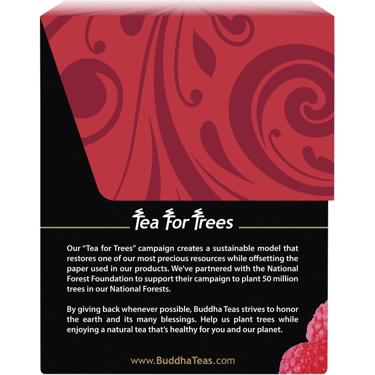 Buddha Teas Organic Herbal Tea Bags Raspberry Leaf Tea 18pk