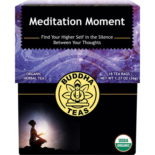 Buddha Teas Organic Herbal Tea Bags Meditation Moment 18pk