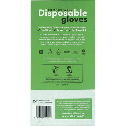 Biotuff Compostable Disposable Gloves Large 200pk