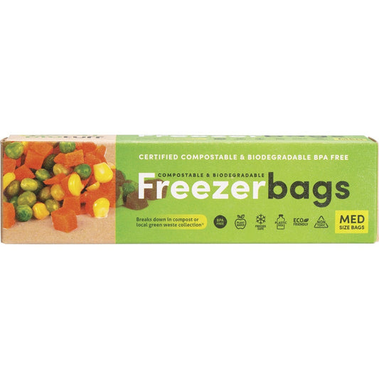 Biotuff Compostable Freezer Bags Medium Bags 4L 25pk