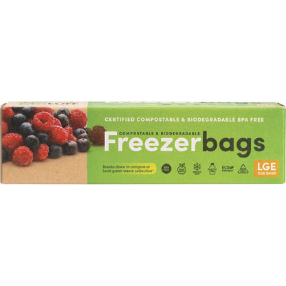 Biotuff Compostable Freezer Bags Large Bags 6L 20pk