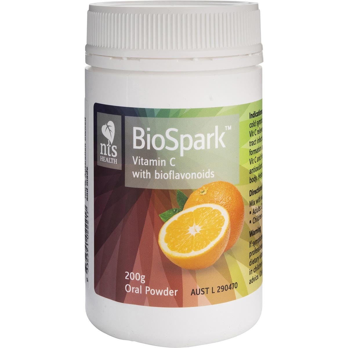 NTS Health Bio Spark Vitamin C Powder 200g