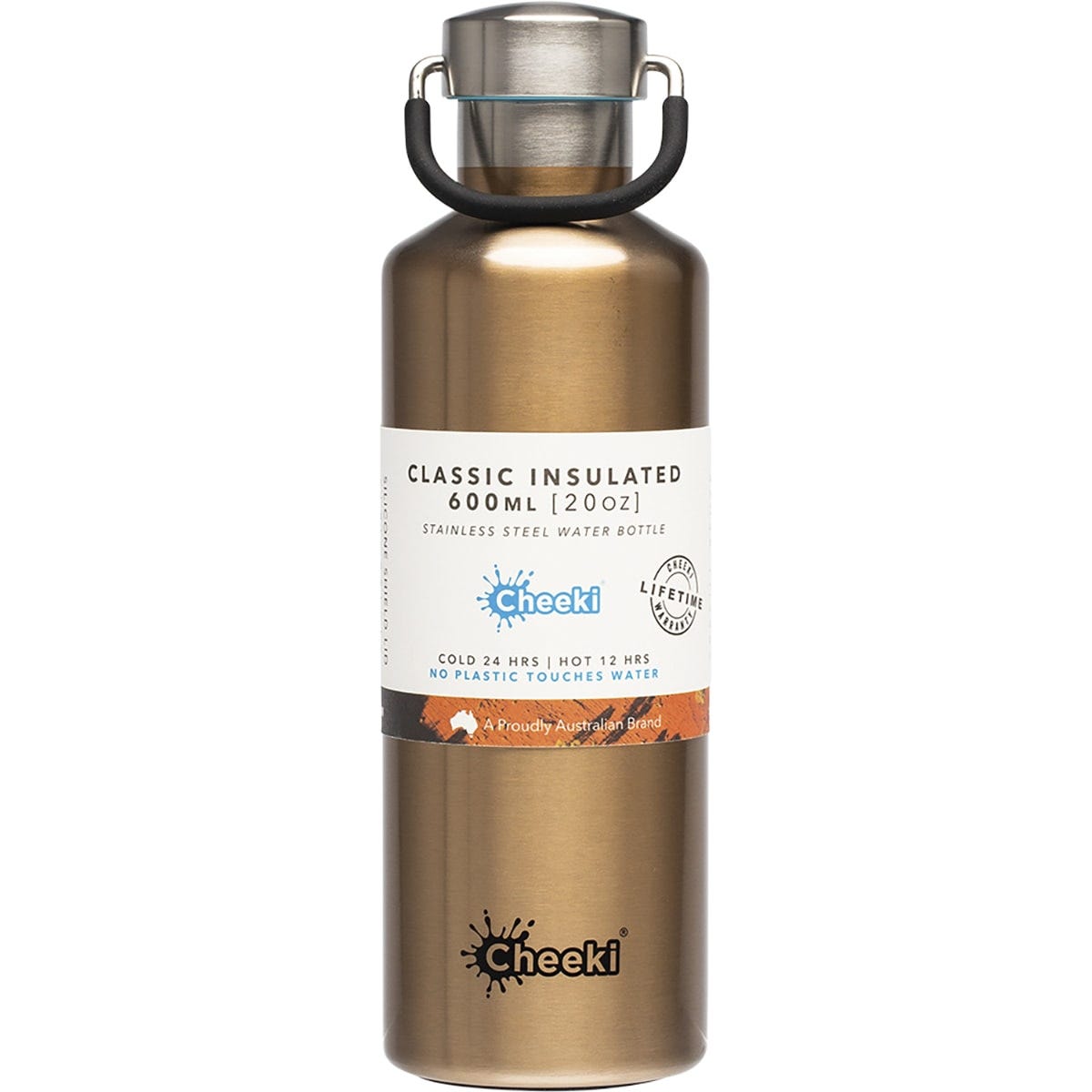 Cheeki Stainless Steel Bottle Insulated Champagne 600ml