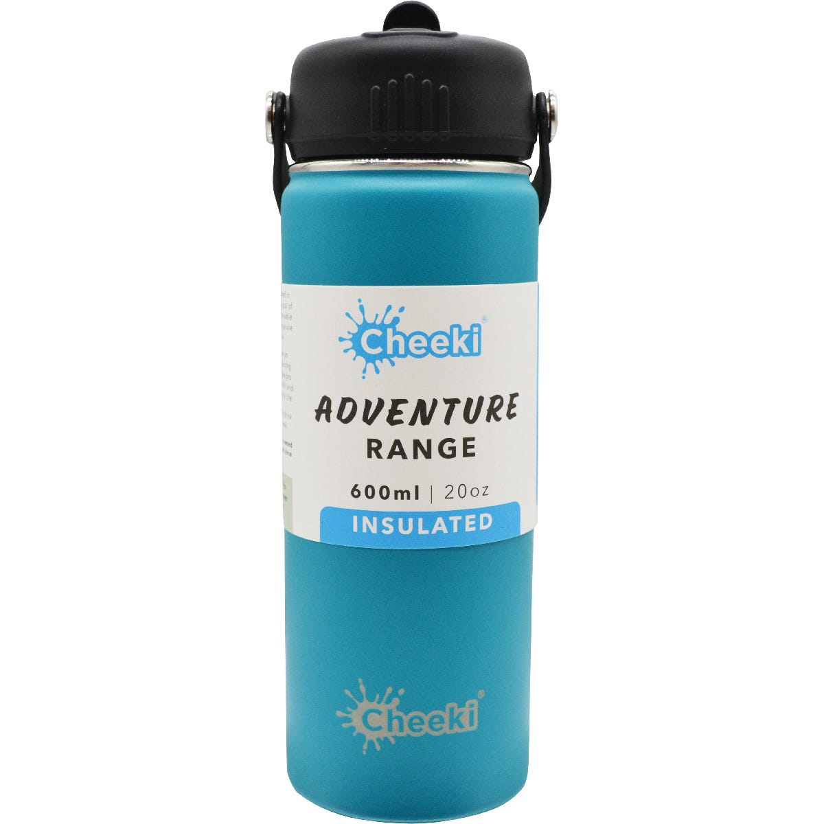 Cheeki Stainless Steel Bottle Adventure Insulated Aqua 600ml