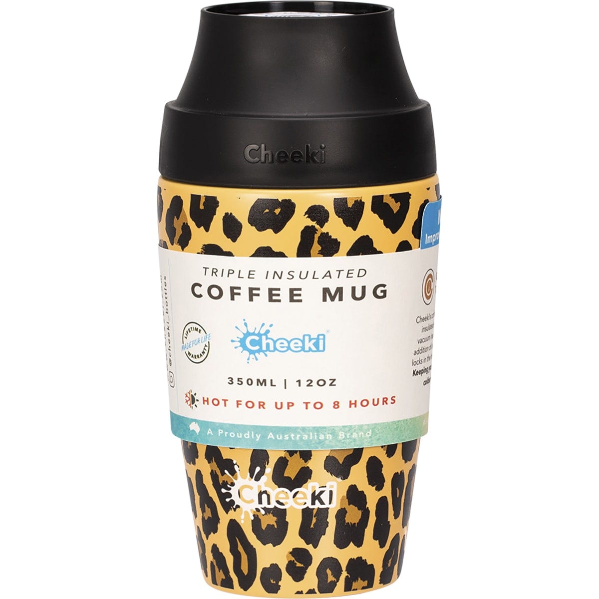 Cheeki Coffee Mug Leopard 350ml