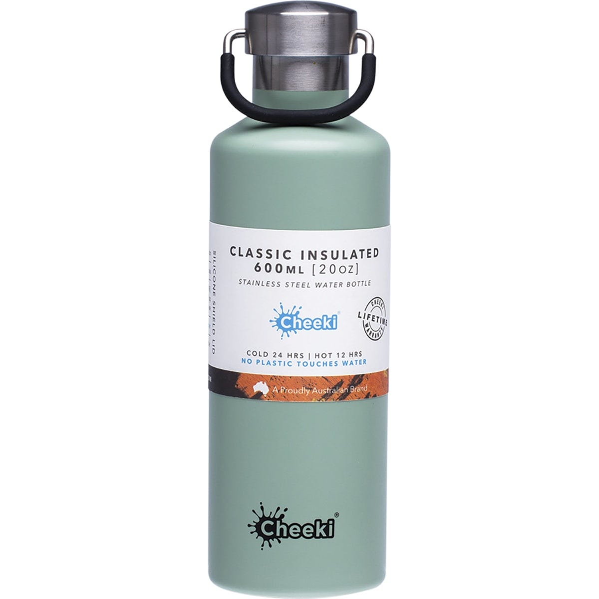 Cheeki Stainless Steel Bottle Insulated Pistachio 600ml