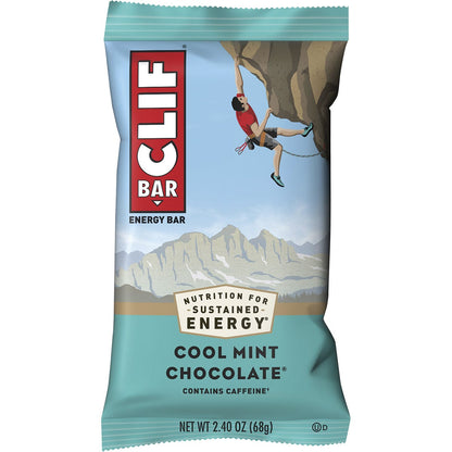 CLIF Energy Bar Cool Mint Choc 49mg Caffeine 12x68g