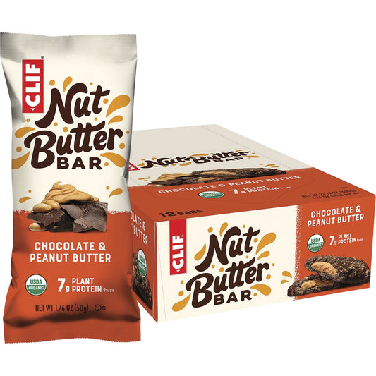 CLIF Nut Butter Bar Chocolate & Peanut Butter 12x50g