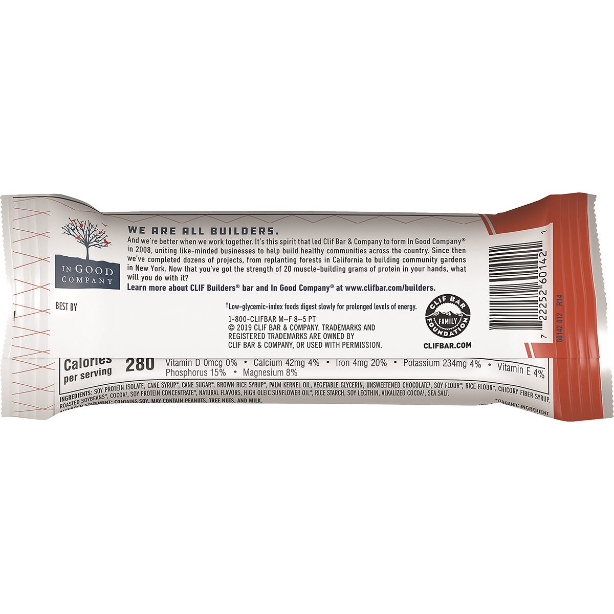 CLIF Builders Bar Chocolate 12x68g