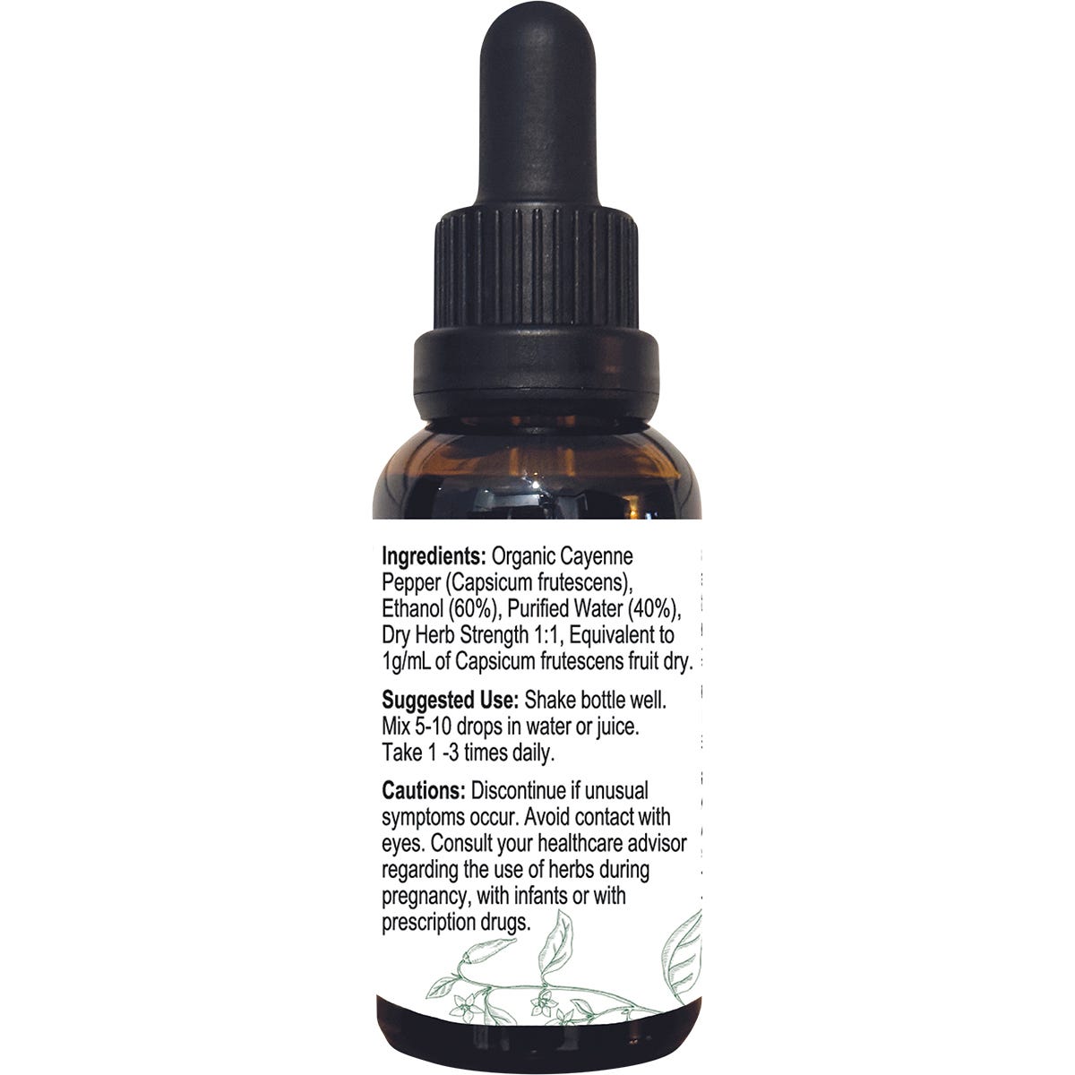 Cayenne Nature's Wonder Cayenne Pepper Extract with dropper 30ml