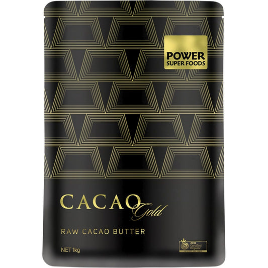 Power Super Foods Cacao Gold Raw Cacao Butter 1kg