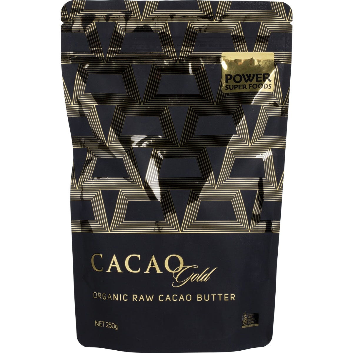 Power Super Foods Cacao Gold Raw Cacao Butter 250g