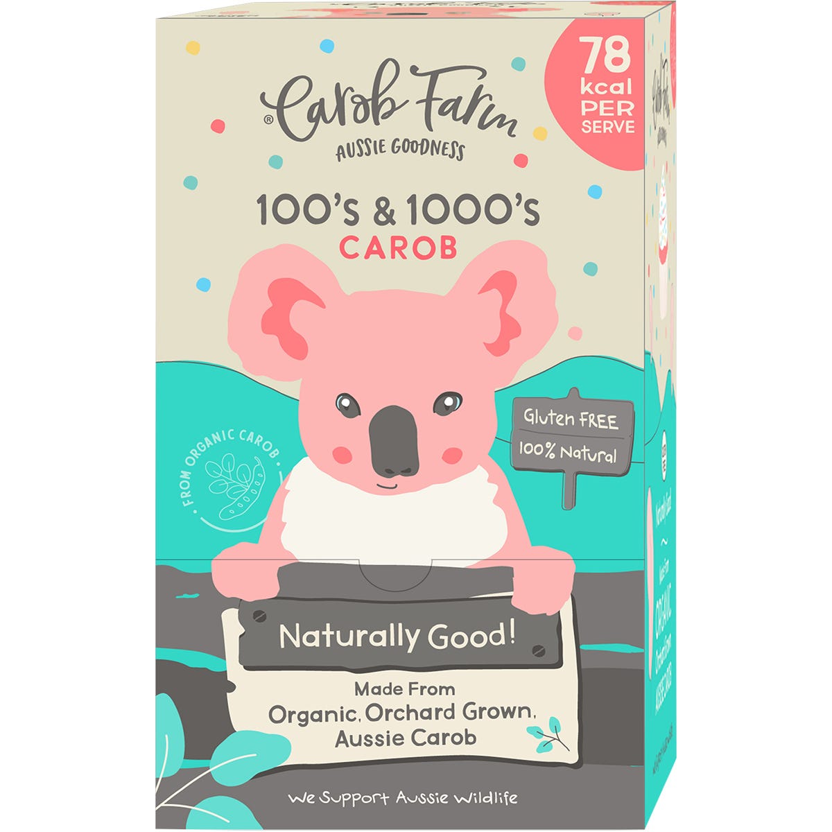 Carob Farm Carob Koala 100's & 1000's 50x15g