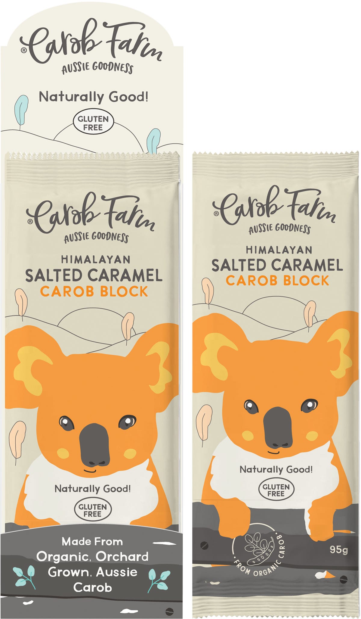 Carob Farm Carob Block Salted Caramel 12x95g