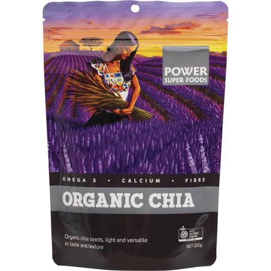 Power Super Foods Chia Seeds Certified Organic The Origin Series 200g