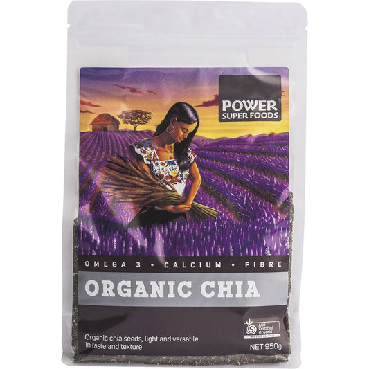 Power Super Foods Chia Seeds Certified Organic The Origin Series 950g