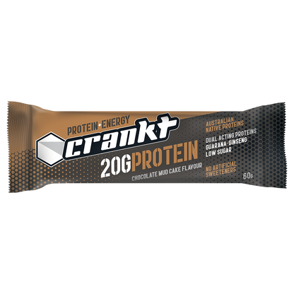 CRANKT 9 PACK CHOCOLATE MUDCAKE CRANKT PROTEIN BAR 60G