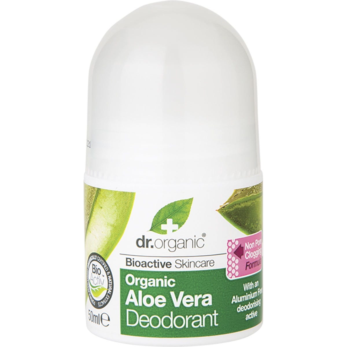 Dr Organic Roll-On Deodorant Organic Aloe Vera 50ml