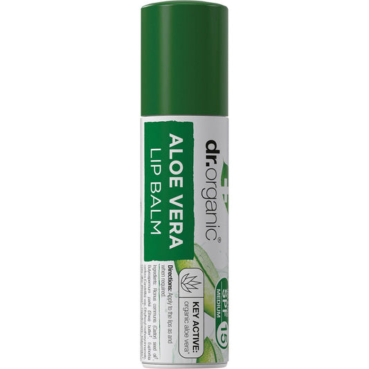 Dr Organic Lip Balm SPF 15 Aloe Vera 5.7ml