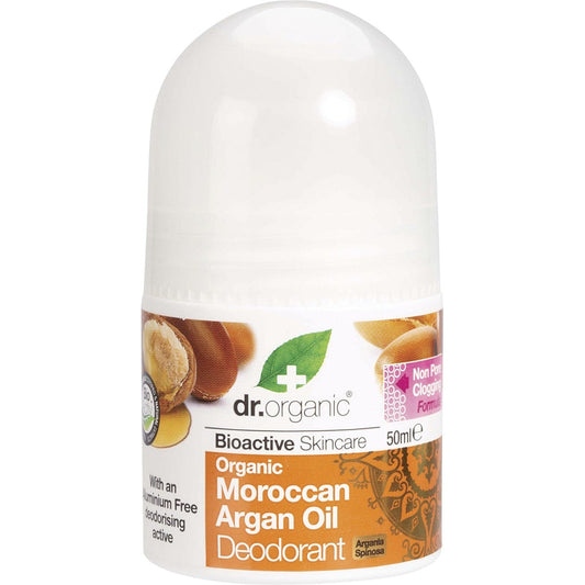 Dr Organic Roll-On Deodorant Organic Moroccan Argan Oil 50ml