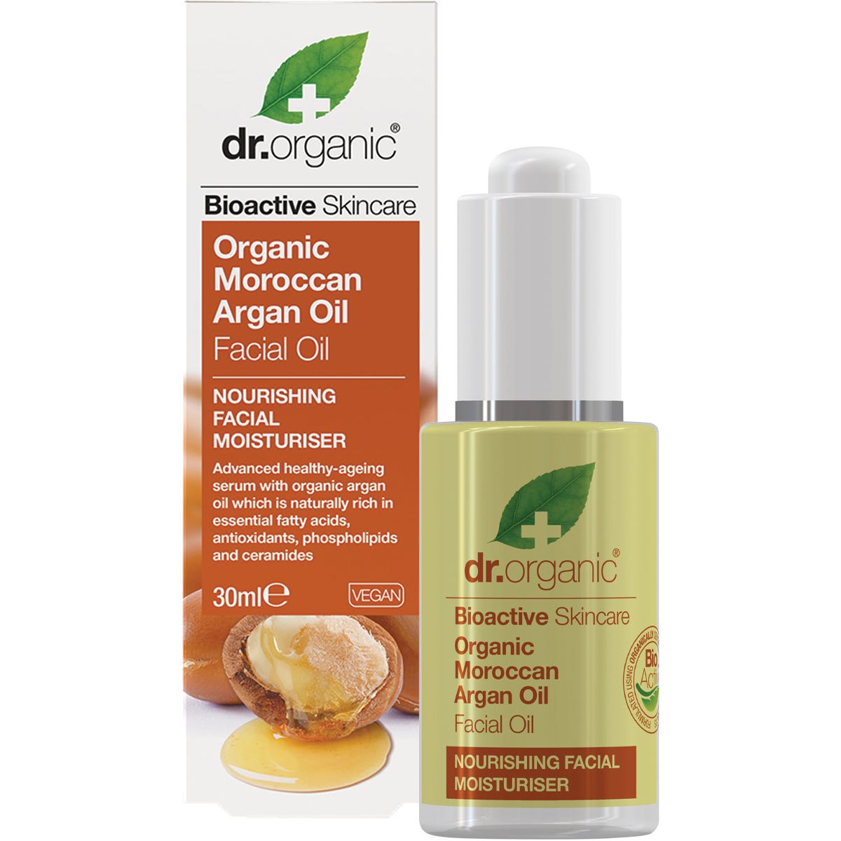 Dr Organic Facial Oil Organic Moroccan Argan Oil 30ml