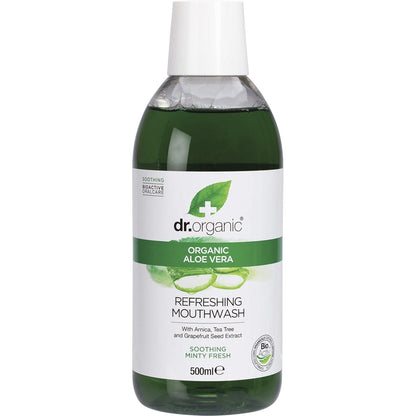 Dr Organic Mouthwash Organic Aloe Vera 500ml